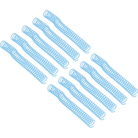 Set mit 10 hochkapazitiven Bindespiralen, 30 Löcher, 29 mm Innendurchmesser, blau (1/5)