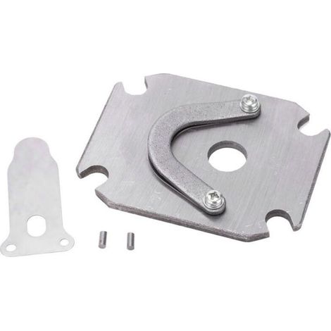 Kit di piastre per valvole in metallo per compressore d'aria da 3/8 di pollice (48 x 72 mm), adatte per 1P-4P (1/4)