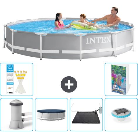 Prism Frame Pool Rund - 366x76 cm - 7-teilig S250