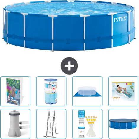 Intex Piscine Tubulaire Ronde - 457x122 cm - 9-pièces  S635
