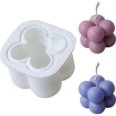 pair Moule en silicone pour bougie parfumée Mini Rubik's Cube (1/5)