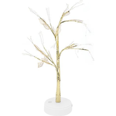 72-LED-Bonsai-Stehlampe mit künstlichem Laub, Kupferdraht, Touch-Steuerung, USB-/Batteriebetrieb, Wohndekoration (1/5)