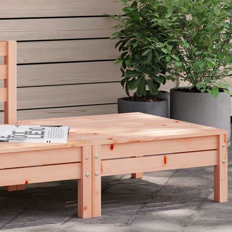 Repose-pied de Jardin Pouf d'Extérieur en Bois de Douglas Massif 63,5 x 63,5 x 28,5 cm - PANGIVO (1/5)
