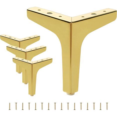 (13cm)Canapé meubles armoire pieds en métal meuble TV table basse pieds matériel table à manger pieds de support pieds de canapé (1/5)