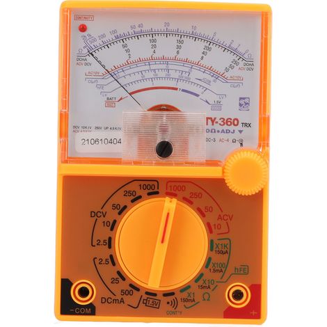 Multimètre à cadran haute précision, plages de mesure multiples, design ergonomique, petit testeur électrique sûr (1/5)