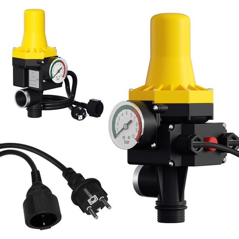 SWANEW Pressostato Controllo pompa Regolatore di pressione Presscontrol Watertech giallo con cavo
