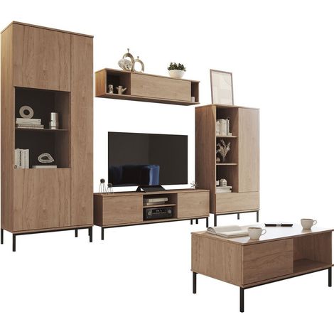 Conjunto de salón Lomsore 108, Luminoso madera
