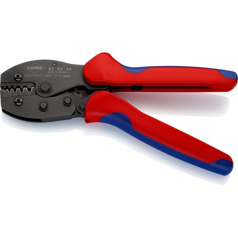 KNIPEX 97 52 38 SB PreciForce® Pinza per capicorda con manici multicomponente brunita 220 mm