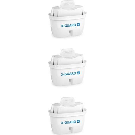 AWP210 Water Cartouches filtrantes de rechange Filtration avancée, paquet de 3, compatibles Philips AWP2814 Water Cartouches , compatibles Brita , réduisent les MICROPLASTIQUES, le CHLORE, le CALCAIRE (1/4)