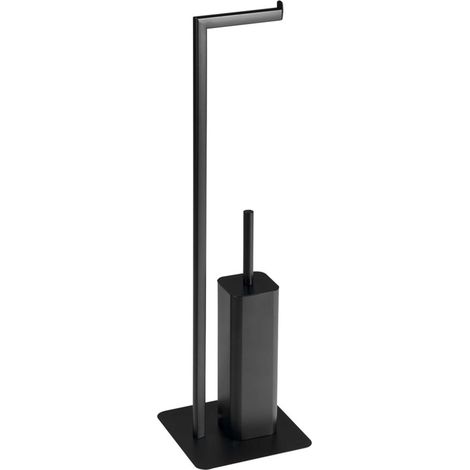 Sapho Gedy Accessoires - Toilettenpapier- und WC-Bürstenhalter, mattschwarz 133214 (1/3)