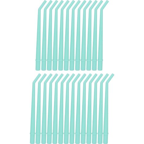 25pcs Dental Surgical Aspirator Tips Disposable Saliva Suction Tube Kit (Green Large) (1/5)
