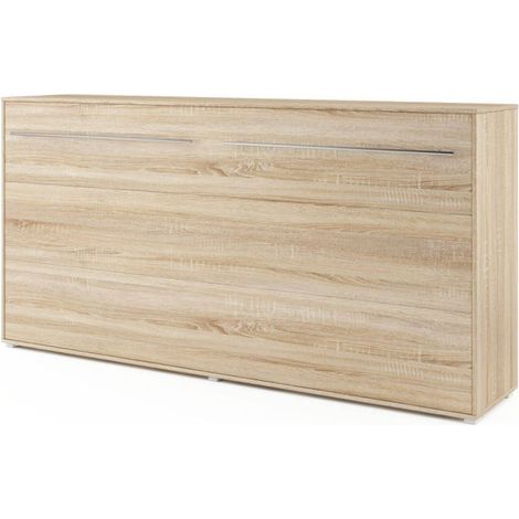 Lit escamotable DENEB 90x200 cm en trois coloris - Couleur: Chêne (1/2)