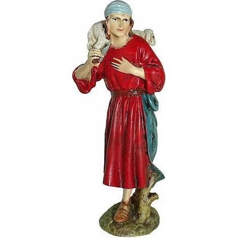 PASTORE CON AGNELLO PRESEPE 16CM