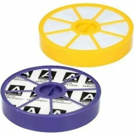 2 pièces Kit de filtres HEPA Anti-allergie Avant et après-Moteur pour aspirateurs Dyson DC05 DC08