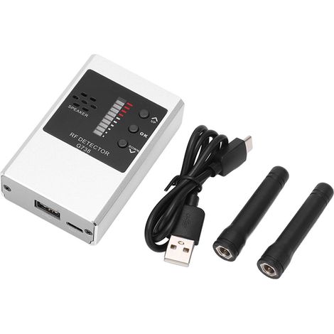 Détecteur de Caméras et Microphones sans Fil, Scanner RF Portable pour Sécurité Bureau et Voyage (1/5)