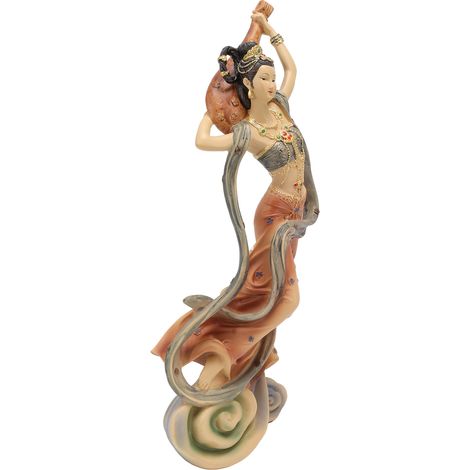 Statue en résine représentant une femme classique de style chinois, d'une beauté antique, idéale pour la maison, le bureau ou l'hôtel. Pipa