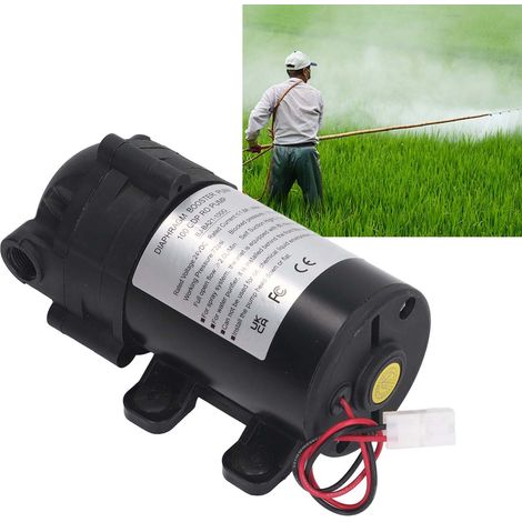 Pompe de surpression à membrane 60 W 100G, 24 V CC, auto-amorçante, à filetage interne 3 points, avec adaptateur standard européen 200-240 V. (1/5)
