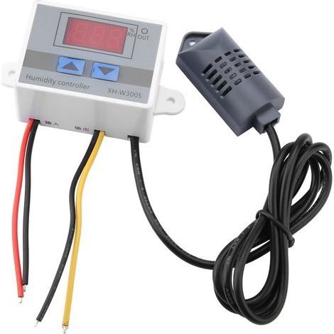 Digitaler Hygrometer-Schaltregler XH-W3005, Feuchtigkeitssensor 0–99 % rF, 220 V (1/5)