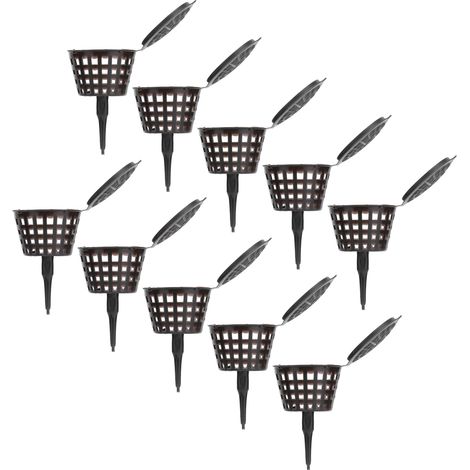 Lot de 50 boîtes à engrais plastique petit modèle 3x4 café pour bonsaï, jardinage et fertilisation (avec couvercle, livré avec protection bulle) (1/5)