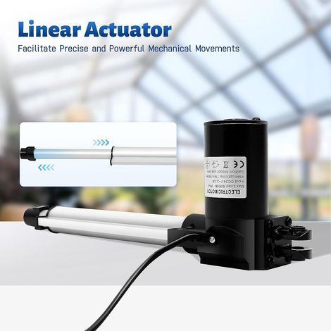 40.5-63.5cm Actionneur Linéaire 24V 6000N Moteur de Remplacement pour Fauteuils Élévateurs/Canapés Recliner Kit Actionneur Robuste pour Lits Massage-Électriques/Vérins Électriques (1/5)