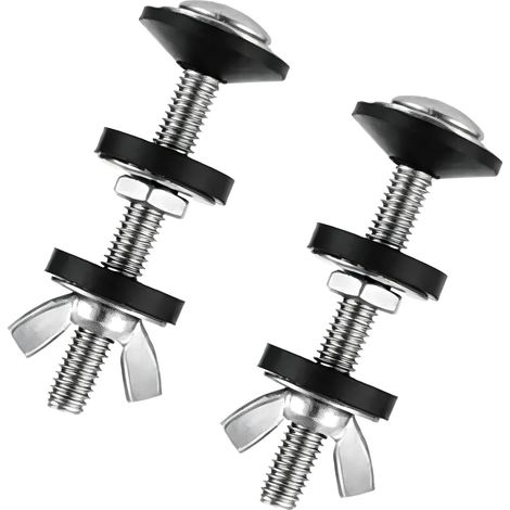 2-teiliges WC-Spülkasten-Befestigungsset M6x70mm 304 Edelstahl, WC-Spülkasten-Befestigungsset, Installationszubehör (M6x70) (1/5)