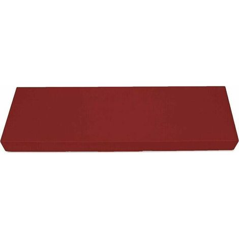 Cuscino per schienale divano pallet materasso 100x45x7 - Interno/Esterno - Impermeabile - Rosso vino