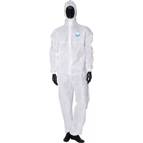 Combinaison jetable à capuche respirante WeeSafe Weecover MEDICOM Type 5/6 Blanc XXL (1/2)