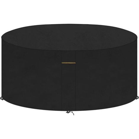 Housse de Protection Exterieur Housse pour Table de Jardin Housse Protection Salon de Jardin Exterieur pour Meubles de Jardin Imperméable Couverture Table de Jardin Ronde Ø180x90cm (1/5)