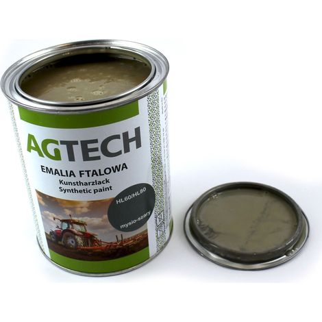 Vernice smalto grigio topo HL-60 HL-80 agtech, barattolo di metallo da 0,8 l