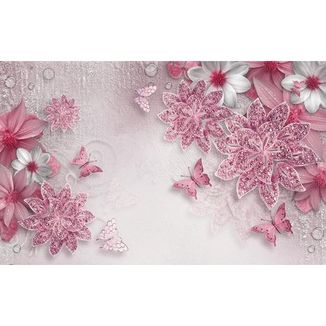 Papier peint panoramique - Fleurs - 130 cm x 81 cm (1/2)
