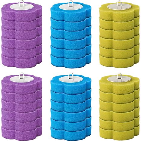Brosse WC 36 Tetes Eponge Brosse Toilettes WC Nettoyage Rapide (1/5)