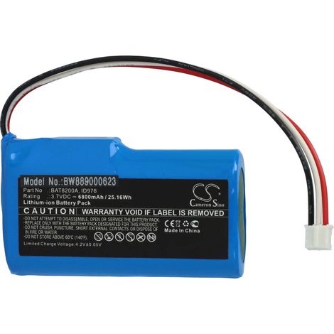 vhbw Battery compatible with Robomow Robozone Switch 2019 Lawnmower (6800mAh, 3.7 V, Li-ion)