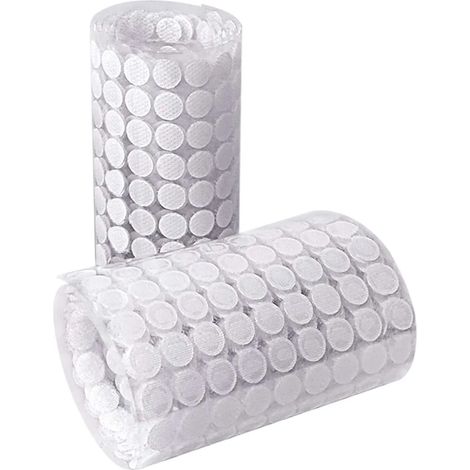 Lot de 1008 points auto-agrippants 10mm, 504 paires autocollantes pour papier, plastique, verre, cuir, métal, vêtements (1/5)