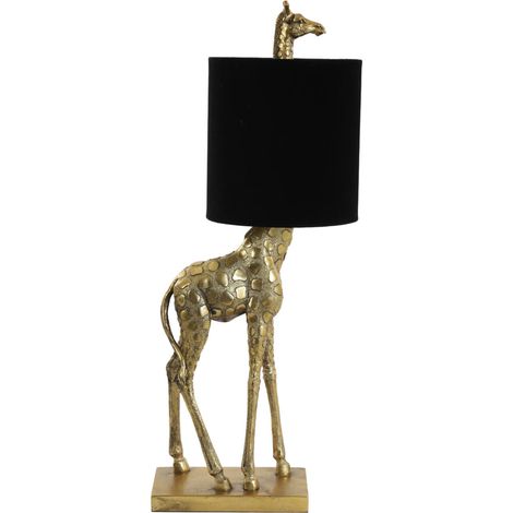Light & Living - tischlampe - Giraffe - bronze - kunststoff -