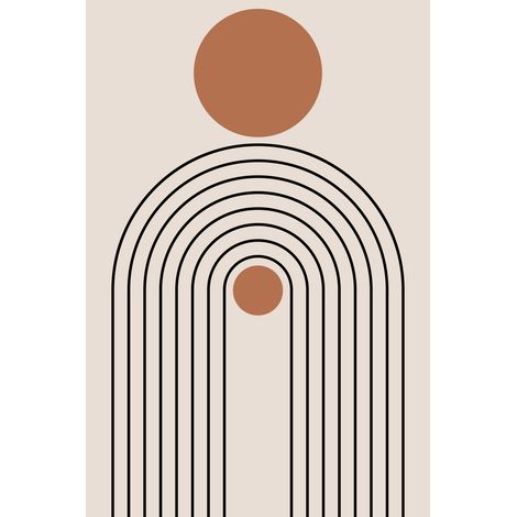 Papier peint panoramique - Boho - 170 cm x 255 cm (1/2)