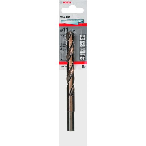 Forets à métaux rectifié BOSCH HSS-Co DIN 338/Taille:Ø 11 mm