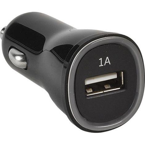 Caricatore USB per accendisigari - 5V 1A - Nero - Erard
