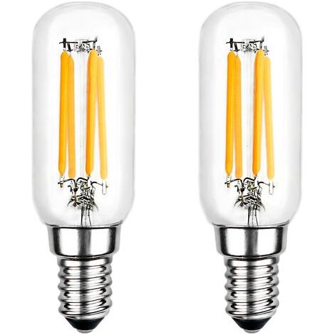 LaBlanc - LED-Glühbirne, T25 E14 4W warmweiße Glühbirne 2700K, 400LM, LED-Röhrenglühlampe für Dunstabzugshaube, nicht dimmbar, 2er-Set