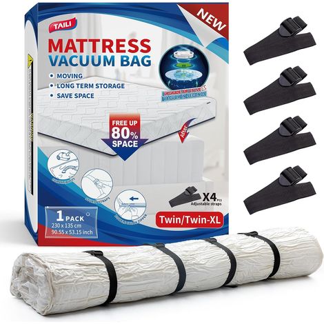 Sac de Rangement Sous Vide pour Matelas Extra Large, 230 x 135 CM (1/5)