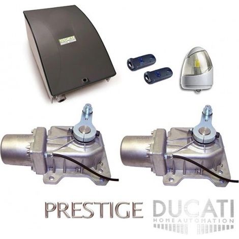 Kit Motorisation Portail Automatisme Ducati Home Automation GEO 548 - Pour portail battant 2 vantaux, 2,5m max 500 kg par vantail (1/5)