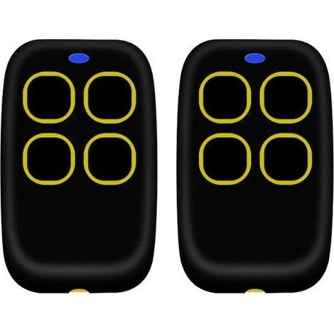 2PCSTélécommande portail universelle 4 en 1, télécommande rolling code universel multifréquence de 250 à 913 mhz. Radiocommande portail programmable version mise à jour avec liste de compatibil (1/4)