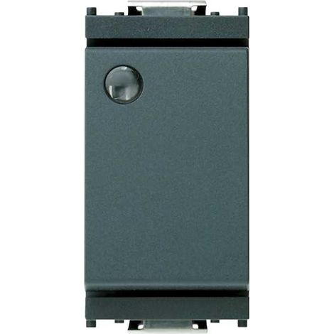 Interruptor luminoso unipolar gris 1P 16A Idea