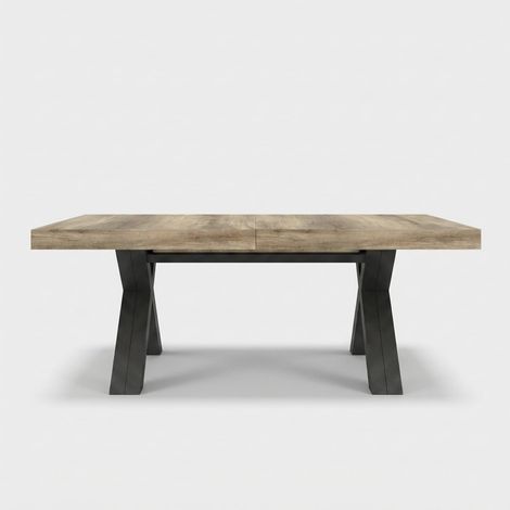 Table extensible design pour salle à manger Made in Italy Copenaghen - Marron (1/5)
