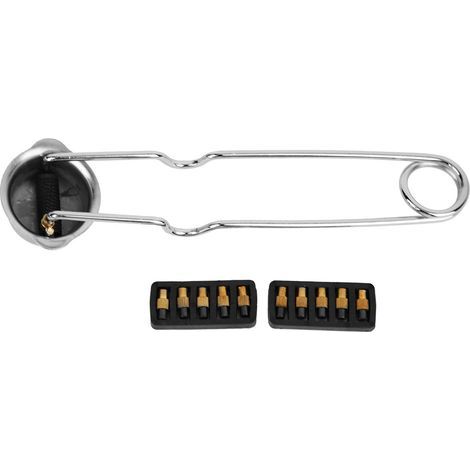 Briquet à silex rechargeable en acier nickelé avec 10 pierres à feu pour allumage soudure (1/5)