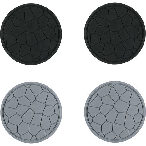 4 pièces tapis de table anti-brûlure, en silicone, rond, 18x18 cm, imperméable et antidérapant, pour cuisine et salle à manger (1/5)