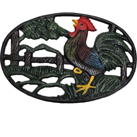 Dessous De Plat Coq Tampon Isolant De Chaleur Épaissi 8.27X5.51X0.59In Porte-Pot Ménager pour Casseroles Et Bols Décoration De Cuisine Et Salle À Manger (1/5)