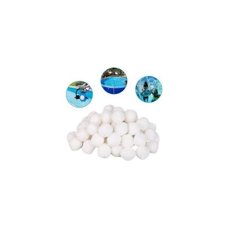 Balles Filtrantes, 200g Boules de Filtre de Piscine , Convient à Divers Systèmes de Filtration, Filtre à Sable (1/5)