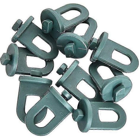 10 clips de serre - Supports pour plantes, crochets de suspension, œillets parfaits pour créer un espace vert idéal pour votre serre. (1/4)