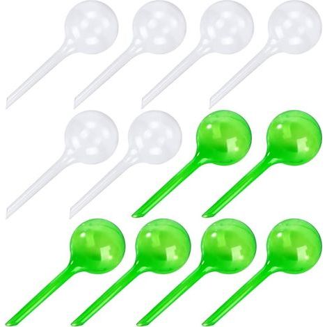 Boules D Arrosage - 12 Pièces - PVC Transparent - Pour Auto-Arrosage Plantes Intérieures Extérieures - Pour Pots Jardinières Suspensions - 12 Unités (1/5)