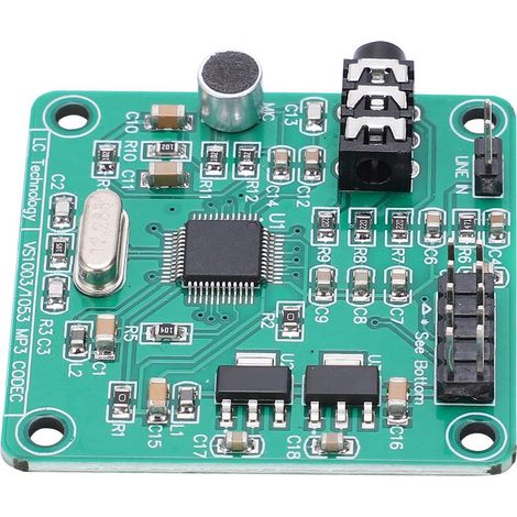 Module audio VS1003 avec micros intégrés pour décodage MP3, WMA, WAV, MIDI, SP-MIDI (1/5)
